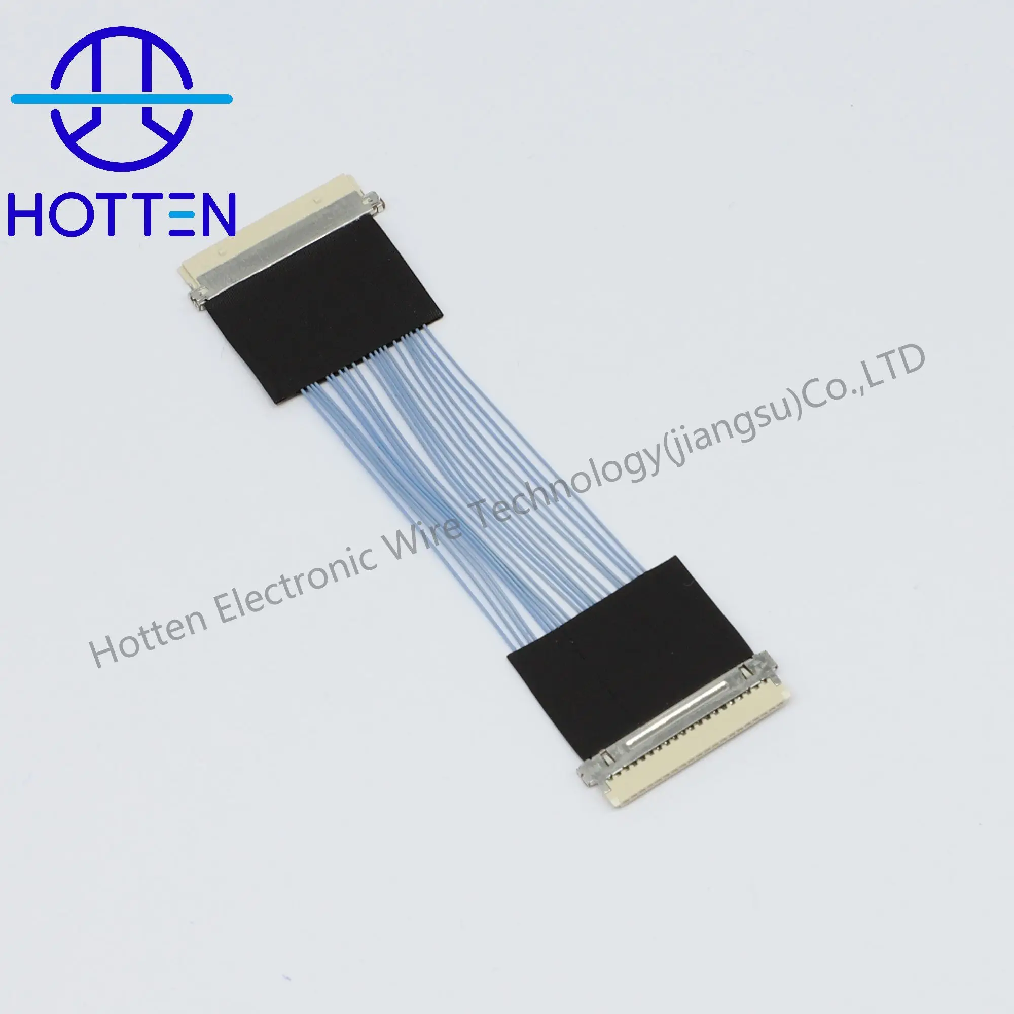 product hotten 42awg micro coaxial cable line harness 20 pin lvds cable lcd panel wire harness assembly custom-1