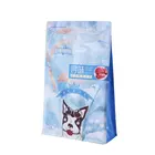 Tear Matte Oil Laminated Aluminum Foil Flat Bottom Dog Bag With Valve And Easy Tear Zipper