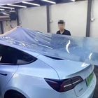 Tpu Film Good Feedback Car-repaired Anti Scratch TPU Auto Body Light Blue Sunroof Protect Film