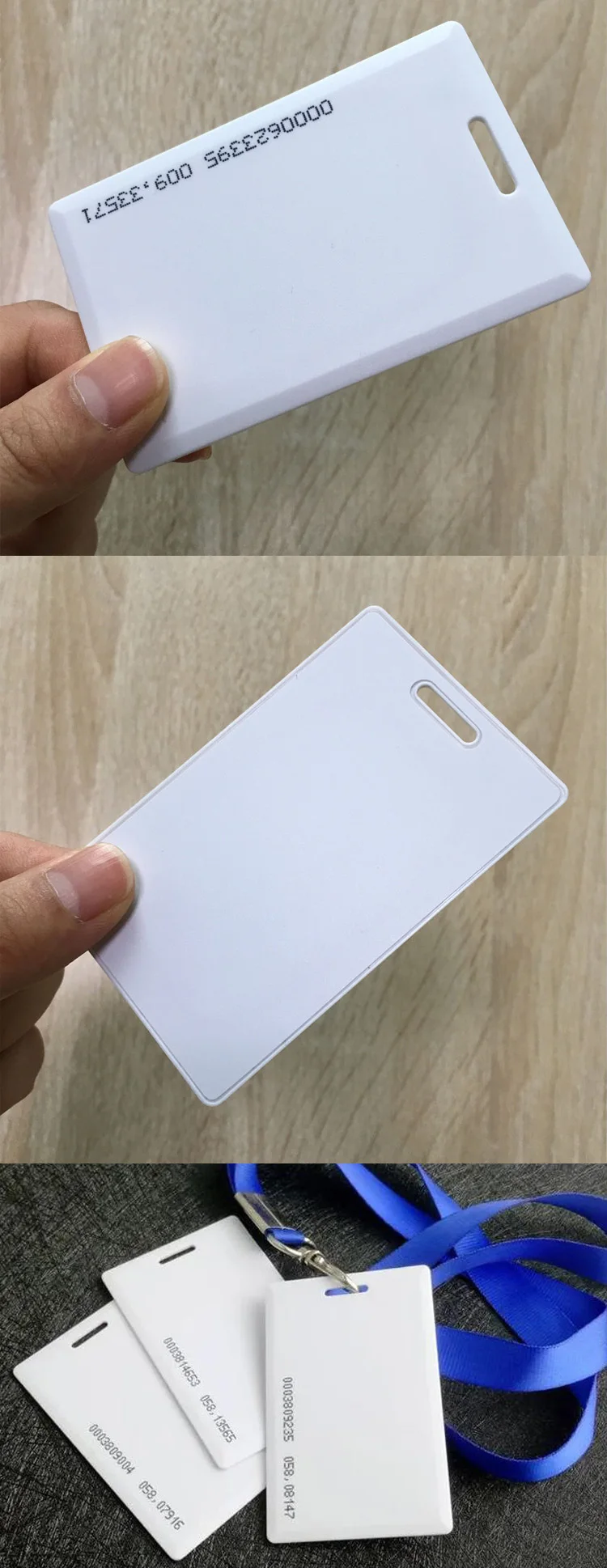 125khz Proximity Clamshell Rfid Card Em Id Card Tk4100 1 8mm Thickness