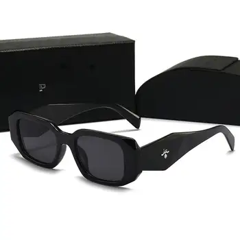 Black Famous Brand Sun glasses Square Fashion Large Frame Polarized Acetate Sunglasses 2023