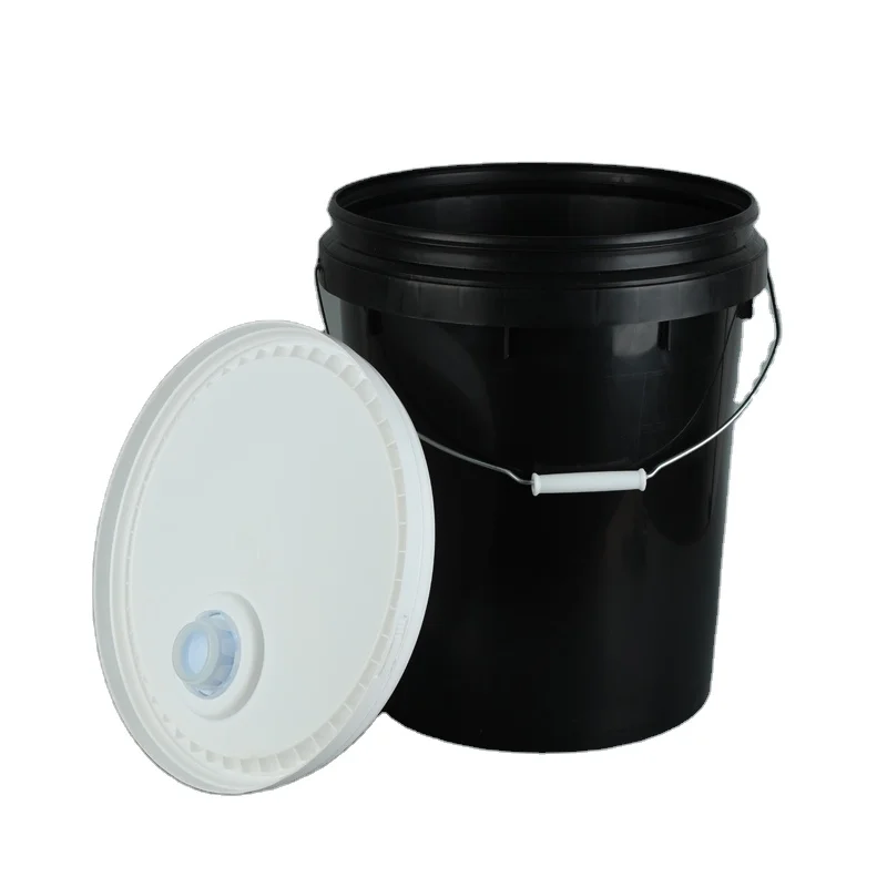 5-gallon jug plastic bucket Black