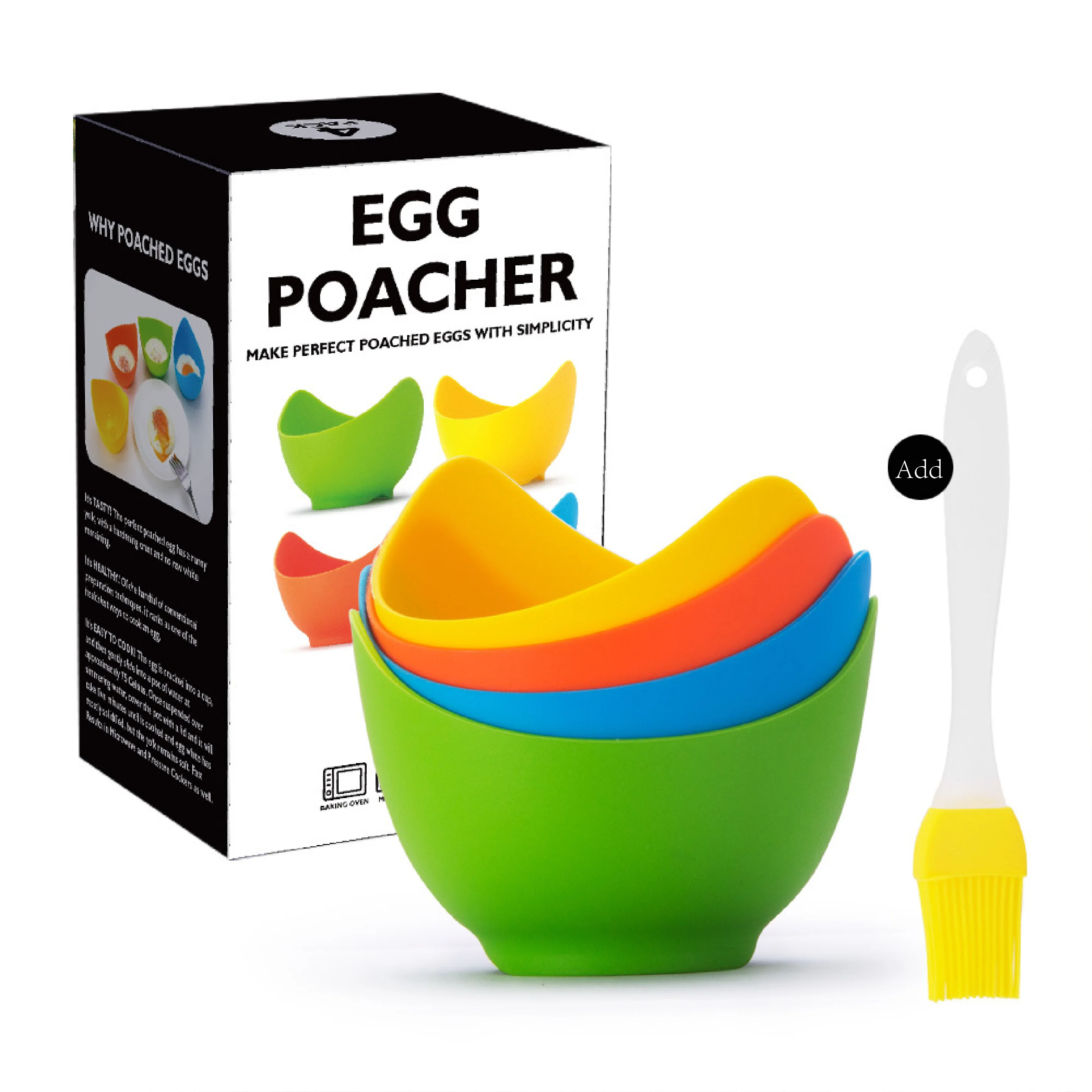 egg poacher - poached egg cooker with ring standers food grade
