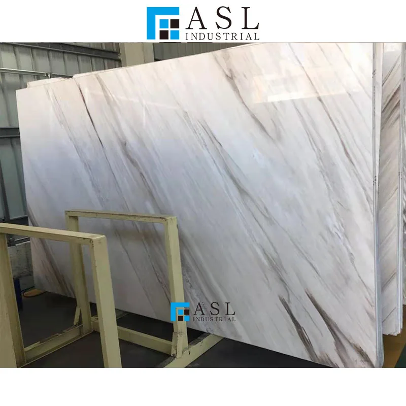 White Caffeine Gold Sand Marble Polished Slabs For Wall Natural Stone Supplier