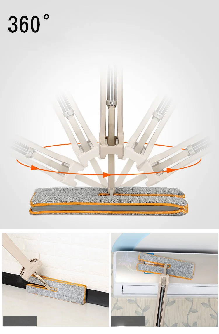 P1206 2020 new experience cleanl iness tool wooden floor large size flat cleaning mop