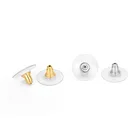 Earrings Earring 18k S925 Sterling Silver Butterfly Earrings Back Fit Stud Earring Stopper DIY Accessory Jewelry Findings 18K Gold