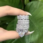 Rings Silver Ring 2021 Factory Wholesale New Trendy Cubic Zirconia Jewelry Rings 925 Sterling Silver Ring