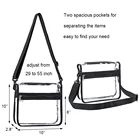 Shoulder Bag Unisex 2022 Hot Sell Gym Clear Shoulder Crossbody Purse Bag With Front Pocket And Adjustable Strap
