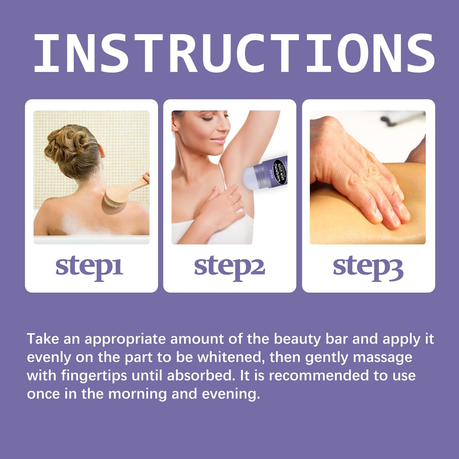 EELHOE Body Hydrating Moisturizing Whitening Skin Stick 40g