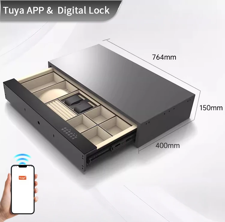 product ceqsafe smart safe box smart password drawer lock digital panel cabinet digital drawer safe box with touch screen password-7