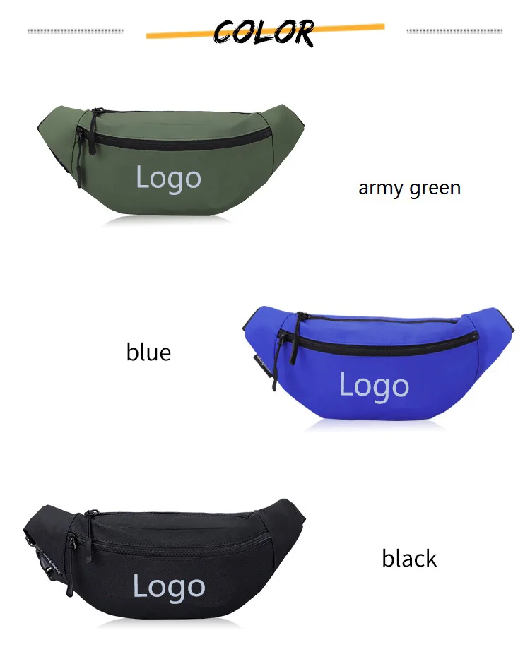 Oem For Sports Fanny Pack Waist Bag Fanny Pack Custom Print Belt Bag