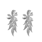 Earrings Dangle 2021 New Design Exaggerated Metal Flower Women's Earrings Leaf Pendant Drop Dangle Earrings