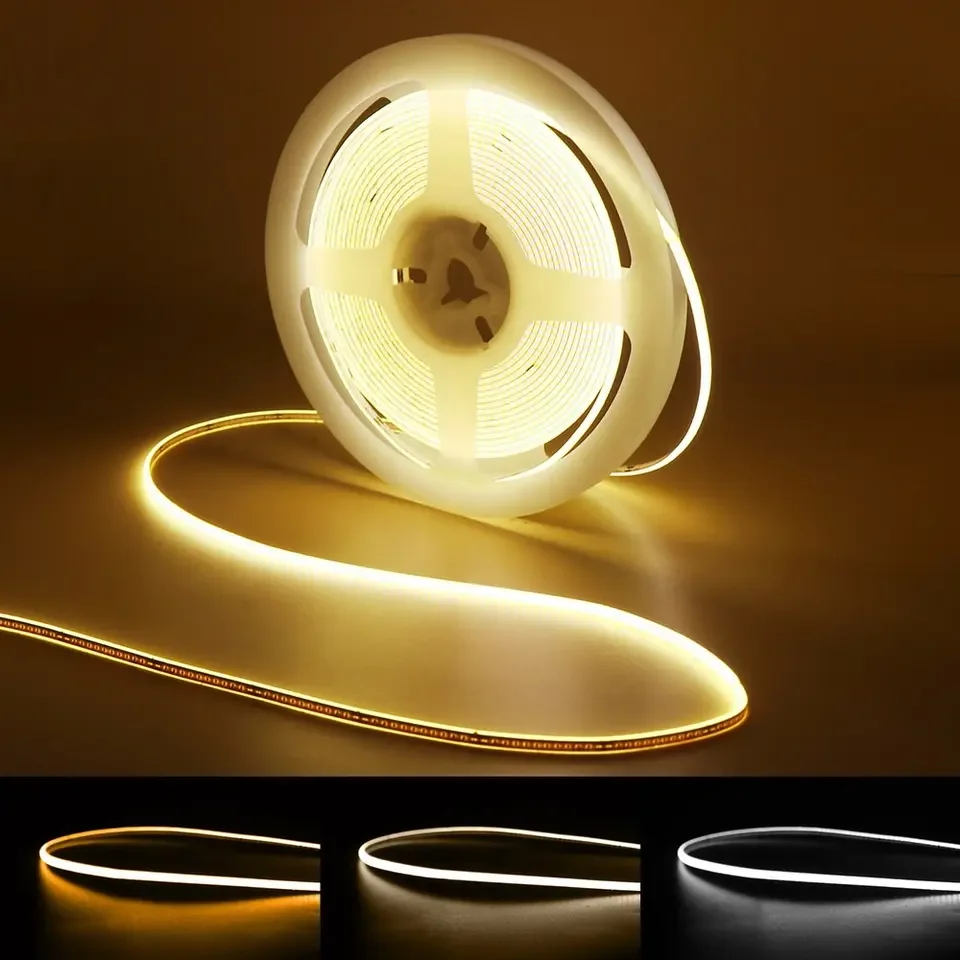 cob light with 2.7MM ultra-narrow led light strip wholesale self-adhesive home improvement car mall lighting warm white