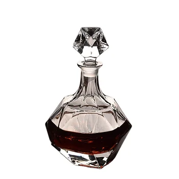 Wholesale custom Polygon 750 ml 500ml 1000ml vodka 1 liter 350ml liquor rum whiskey spirit empty wine bottles