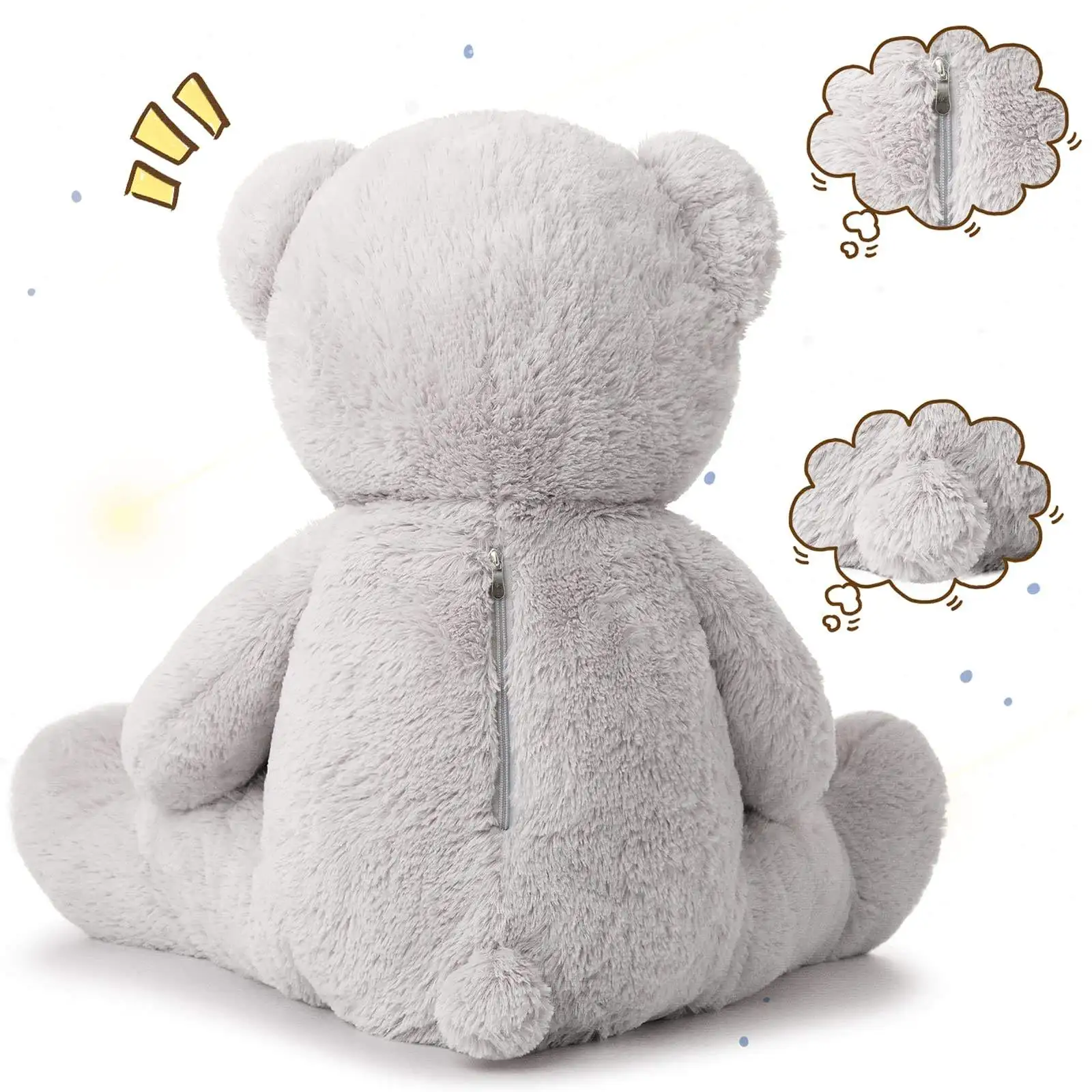 Giant Teddy Bear Plush Toy Soft Stuffed Animal Doll High Quality Kawaii Pillow Home Decor Toys For Children