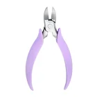 Nipper Nail Nippers High Quality Custom Logo Black Purple German Professional Machine Steel Cuticle Nipper Nail Nippers