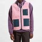 Vest Wholesale Custom Logo Men Fashion Sleeveless Warm Fleece Vest With Multi Pockets For Men High Quality