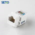 Rack Keystone Rj45 Rj45 Cat5e Jack Rack Rj45 8p8c DF-8029 RJ45 CAT 5e 8P8C Keystone Jack UTP Rack Mount Module