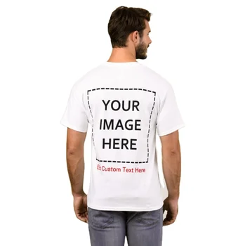 Cheap Price 210gsm 100% Cotton Custom Logo Printing Plain White T Shirts For Men Men's T-shirt Fat Man