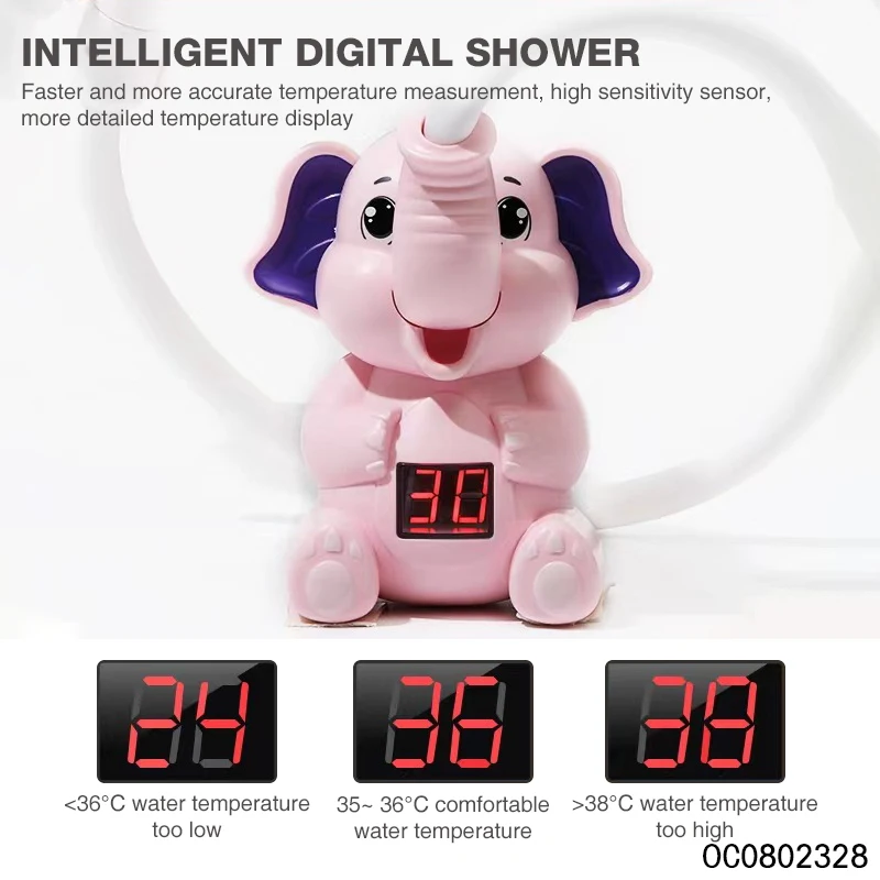 Elephant flower sprinkling baby bath toys spray water with shower head for toddlers 1-3 age 1 2 3 4 year old
