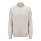 Turndown Sweater Custom Logo 100% Cotton Casual Fancy Stitch Turndown Collar Pullover Long Sleeve Men's Sweater
