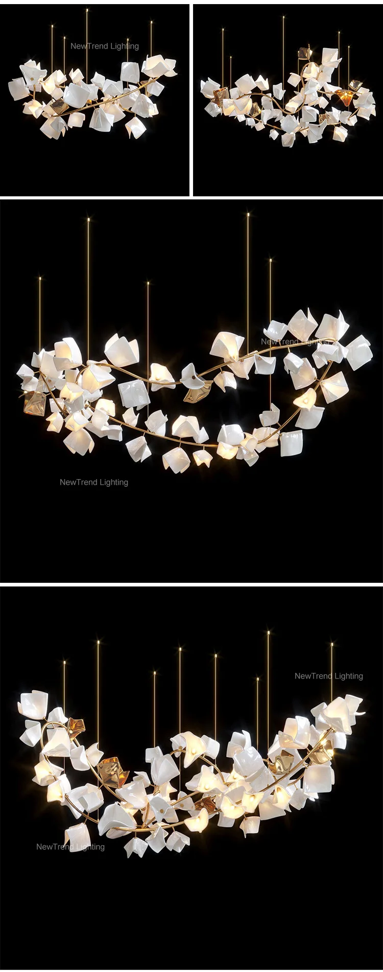 cpl 246 modern style home villa decorative hanging light customizable metal glass led pendant light -2