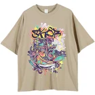 Custom T Shirt Cotton Tshirt 100% Cotton Oversized Dropped Sleeve Custom Printing T Shirt