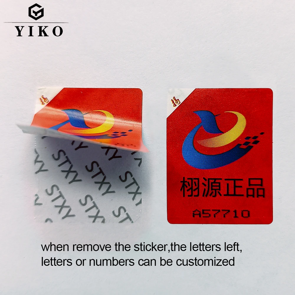 product professional custom printing open void with tamper evident void security seal labels sticker-9