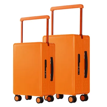 New design colorful wide Wide Handle Travel Luggage Suitcase Rolling Spinner Wheels Tsa Lock Unisex Traveling Trolley Case