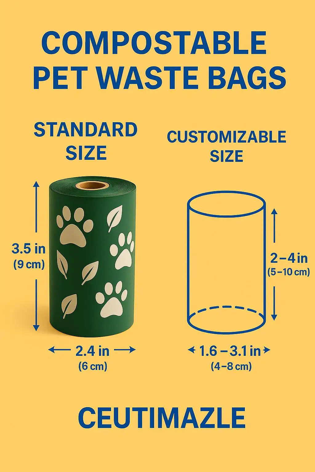 Eco-friendly Compostable Poop Bags on a Roll for Dogs Biodegradable Dog Poop Bag - detail 10