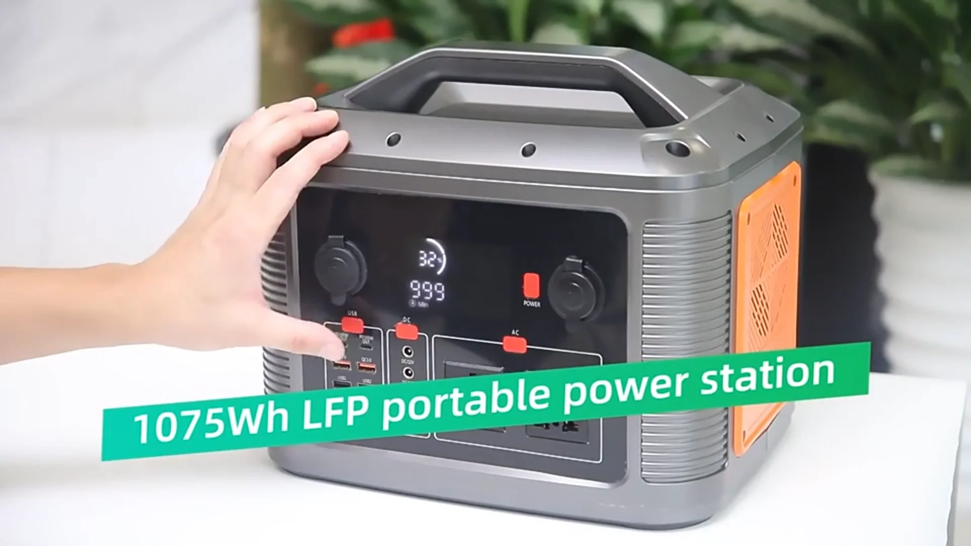 Popower Solar Generator 1000w 1200w 1500w Outdoor Bank Portable Solar