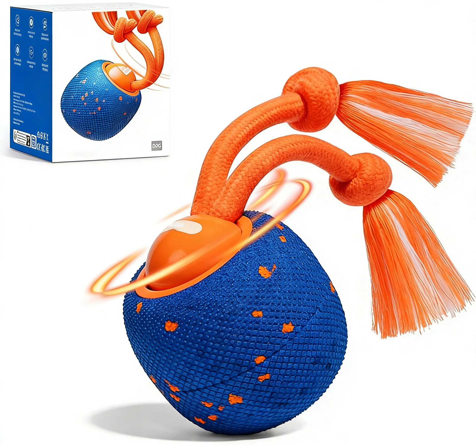 Hot E-TPU Pet Toy Ball Light up Sound Interactive Bouncing Ball Durable Chew Toy for Dogs Self Play Boredom Relief Pet Products factory