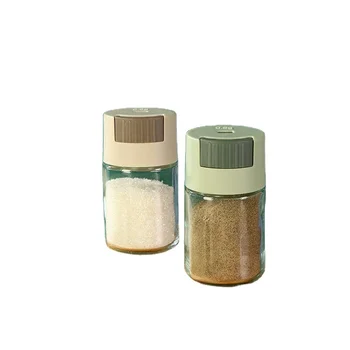 Empty 180ml Wholesale Transparent Salt Control Seasoning Jar Spice Shaker Durable Kitchen Household Container Glass Bottle