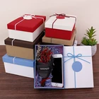 Gift Wholesale Custom Jewelry Packaging Box With Natural Paper Rope Gift Box Christmas Wedding Birthday Gift Box