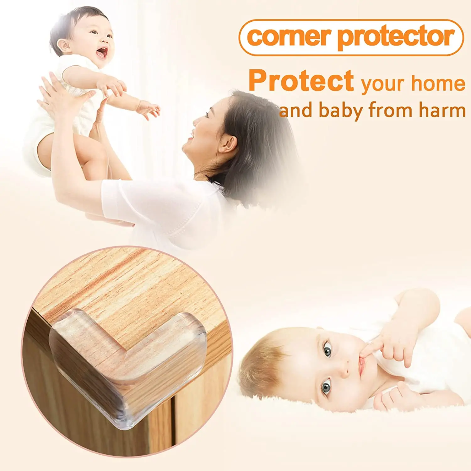 Corner Protector for Baby, Furniture Protectors Corner Guard,  Table Edge Safety Bumpers for Kids Babies Proofing