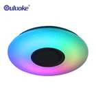 Blue Led Light Led Blue Tooth Speaker Smart APP Control 36W RGB Dimmable Round Bathroom LED Music Ceiling Light