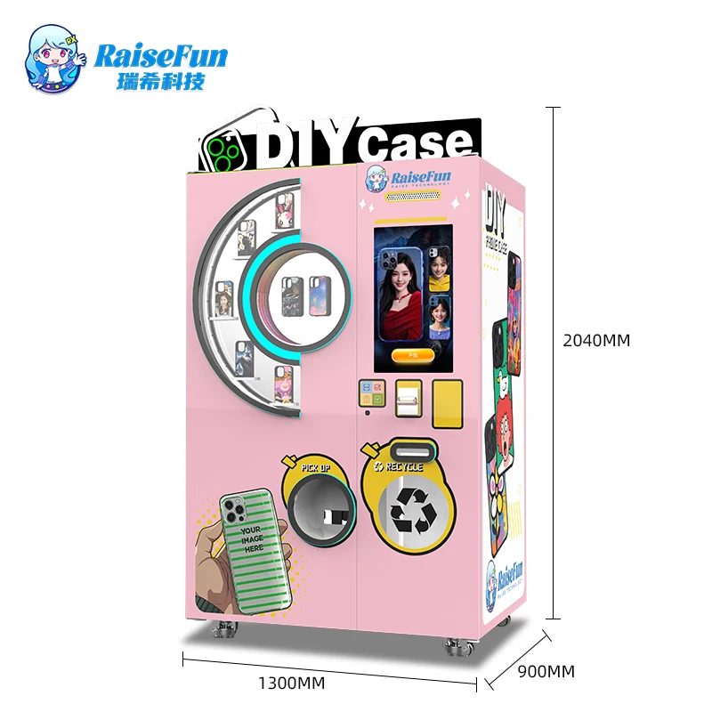 product machine phone case making vending diy mobile printing custom automatic commercial 3d print instant photo for shopping mall-5
