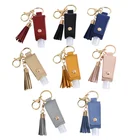 Key China Factory Outlet Free Sample PU Custom Key Ring Leather Keychain