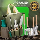 Green Tool The Fine Quality Color Dark Green Tote Steel Gardening Tool Set For Women