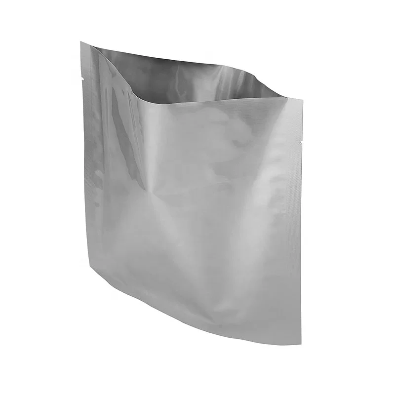 Silver Aluminum Foil  Mylar Food Storage Packaging Bag Heat Seal Vacuum Pouches 