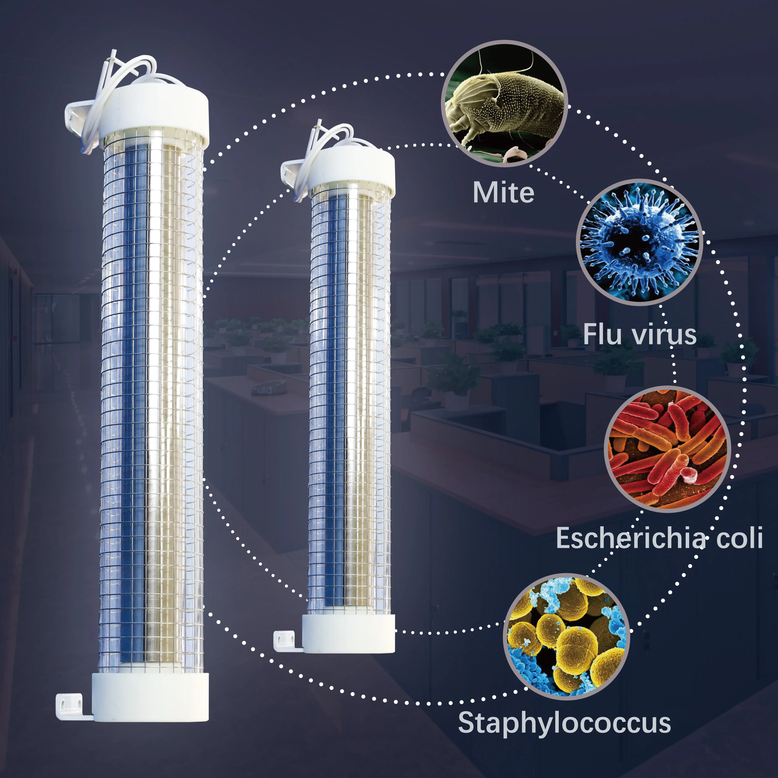Sterilization Ultraviolet Lamps Disinfection Far UVC Light Bulb150W 60w 30w Excimer Lighting 222nm UVC Lamp details