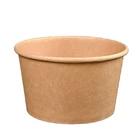Paper Paper Bowl Paper Custom Waterproof Paper Bowl Takeaway Paper Bowl Disposable Salad Kraft Bowl