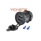 Car Usb Car Usb Socket 3.1A 2.1A Dual Port Bus Boat Marine Car Charger 12V USB Socket