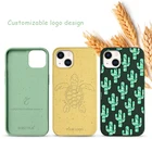 Biodegradable Eco Phone Case For Iphone 13 14 Cover Custom Logo Compostable Degradable Phone Case