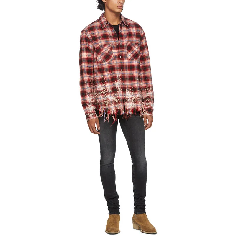 Distressed bleached Flannel
