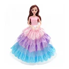 Doll Dolls Customize American Doll Dress Up Princess Clothes Wedding Dress Evening Dress Toy Clothes For 18 Inch Dolls