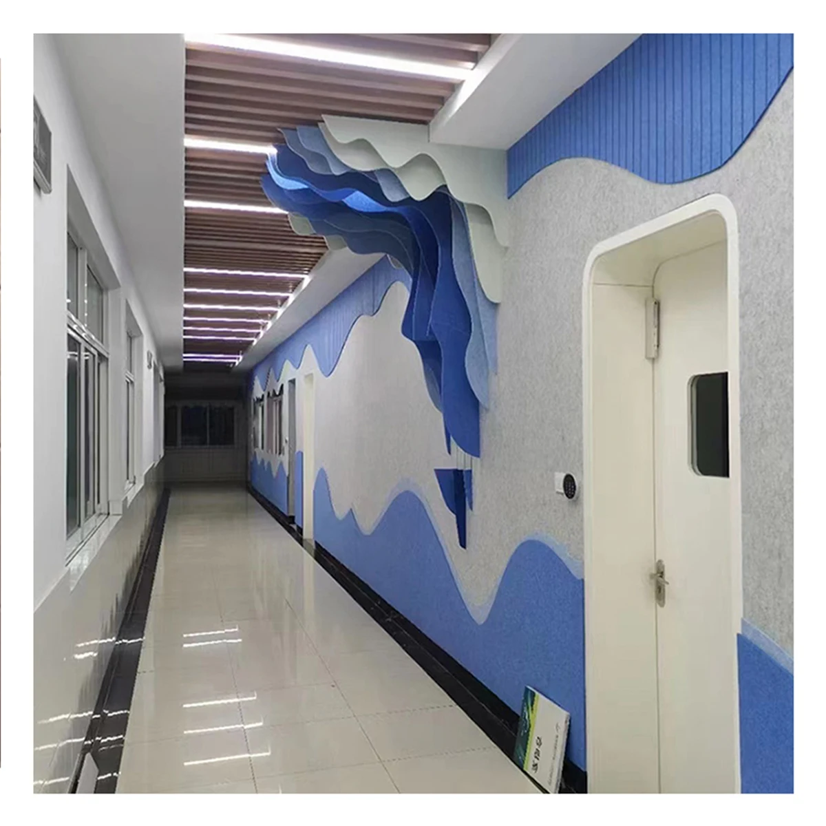 Hot Selling Cost Saving Baffle Ceiling Sound Proofing Felt Decorative Polyester Acoustic Panels