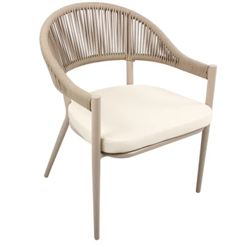 Hot Selling Hotel Balcony Chair Leisure Outdoor Restaurant Rope Dining Chair