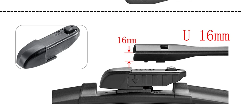 Baoyi Quality Multifit Flat Replaceable Adapter Frameless Windshield