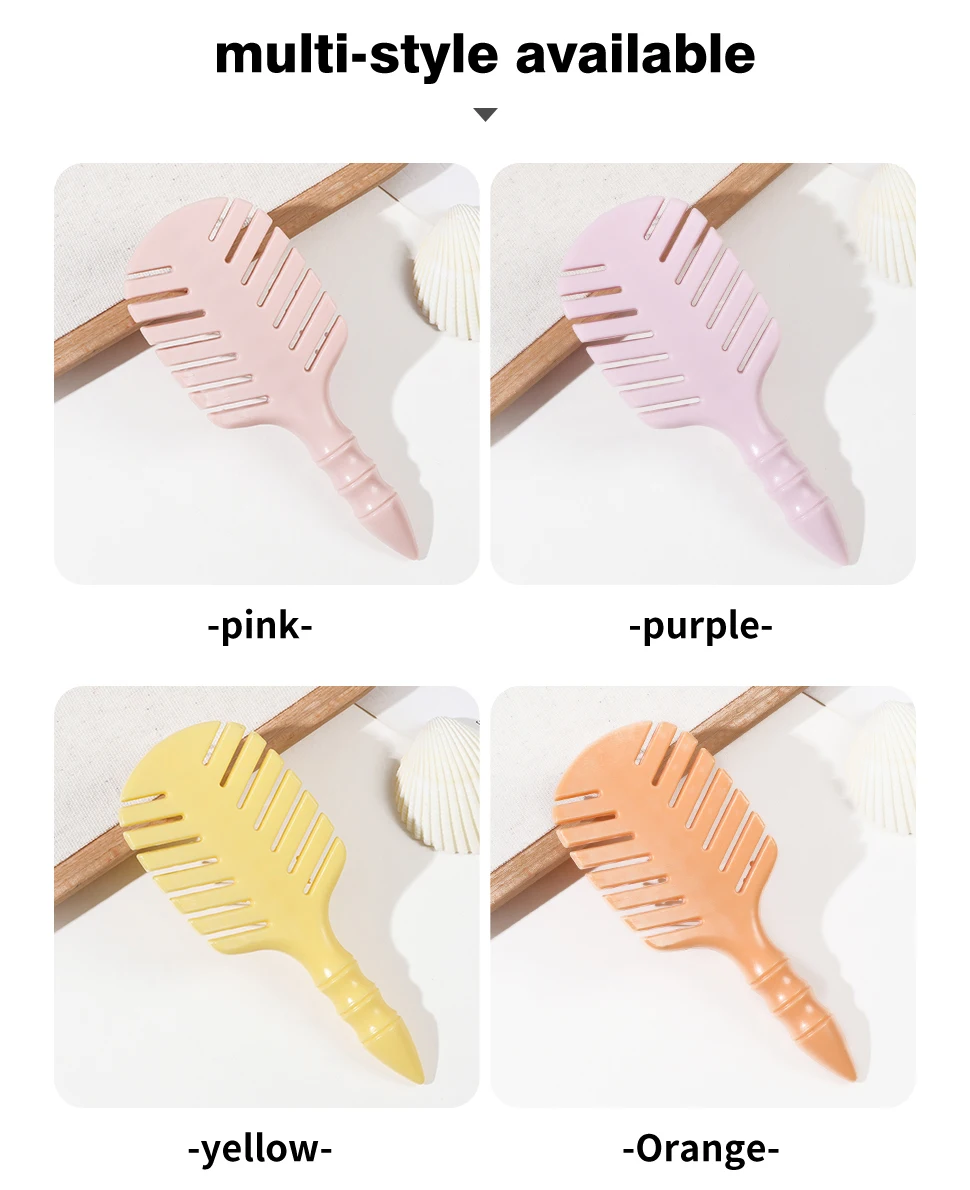 Professional Salon Hair Brush for Kids Macaron Color Hollow Design Oval Shape Nylon Material Custom Logo Massage Hair Brush supplier